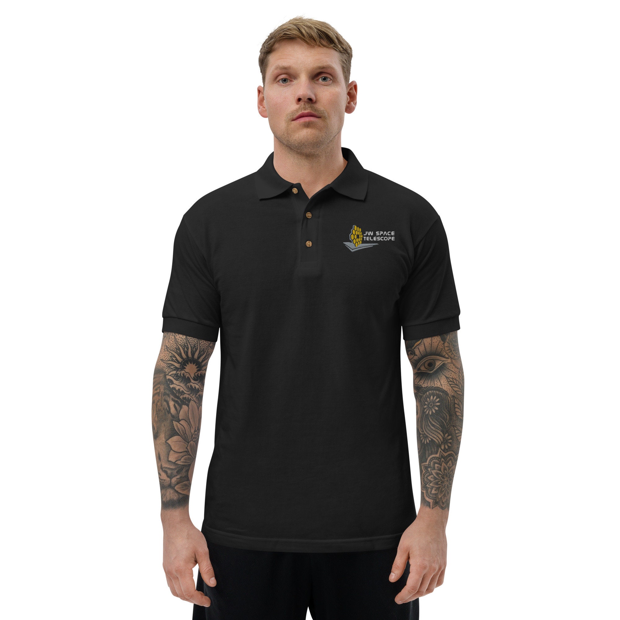 Discover James Webb Space Telescope Embroidered Polo Shirt