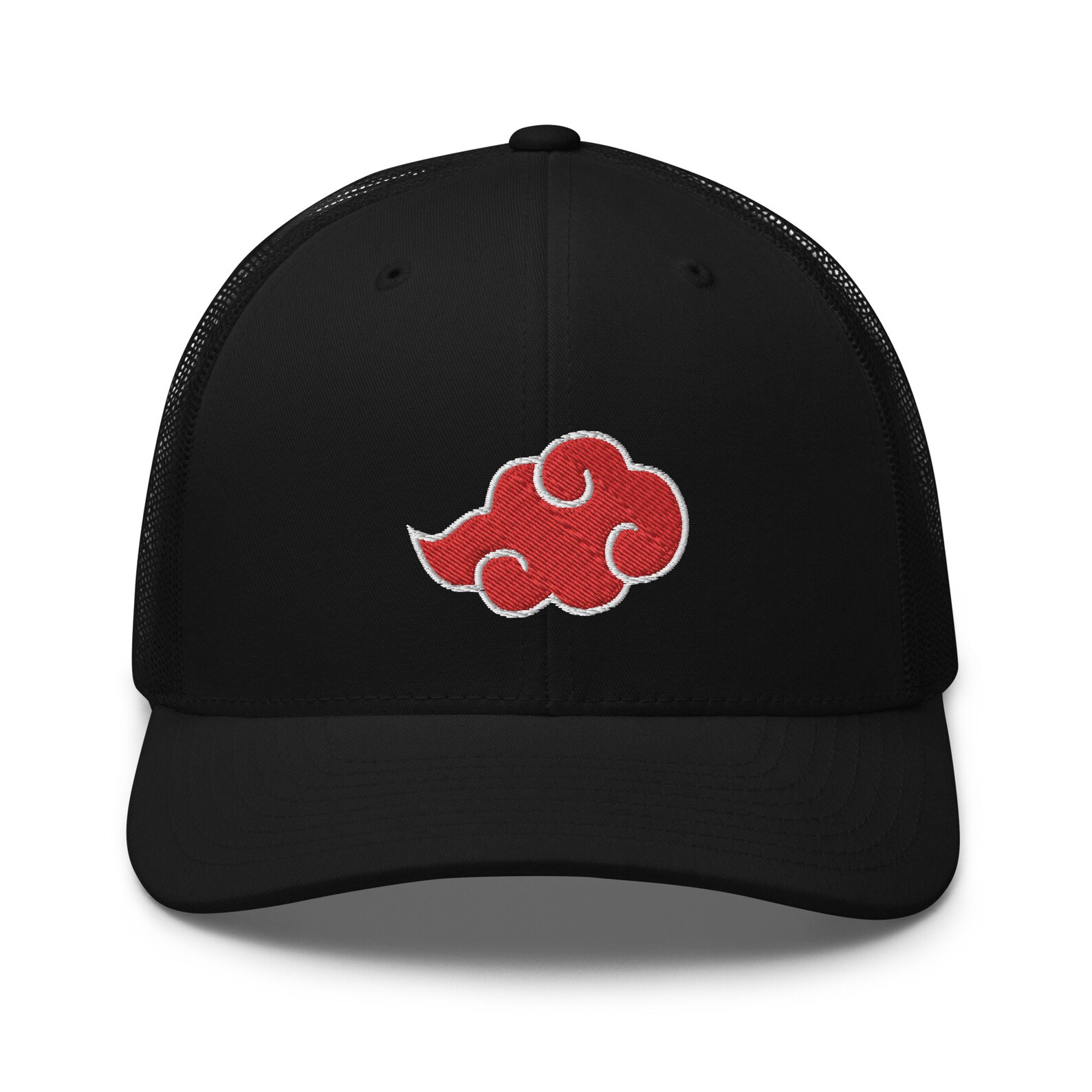 Naruto Akatsuki Embroidered Trucker Cap Naruto Dad Hat Anime Etsy