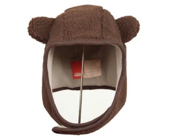 Safety Bear Hat Streetwear Lil' Yachty Gradutaion Beanie Embroidered Adjustable Brown Color Hypebeast Gift Japanese Anime Style Manga