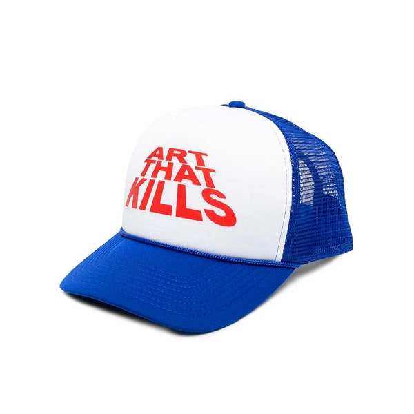 Gallery Dept. Art That Kills Logo 5 Panel Mesh Snapback Trucker Hüte für Männer Blau Brandneu Hypebeast Dad Hat Club