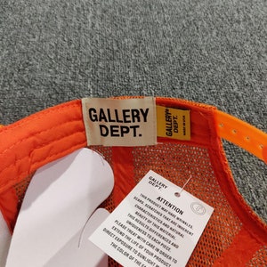 Gallery Dept. 5 Panel Mesh Snapback Trucker Hats for Men Orange Brand ...