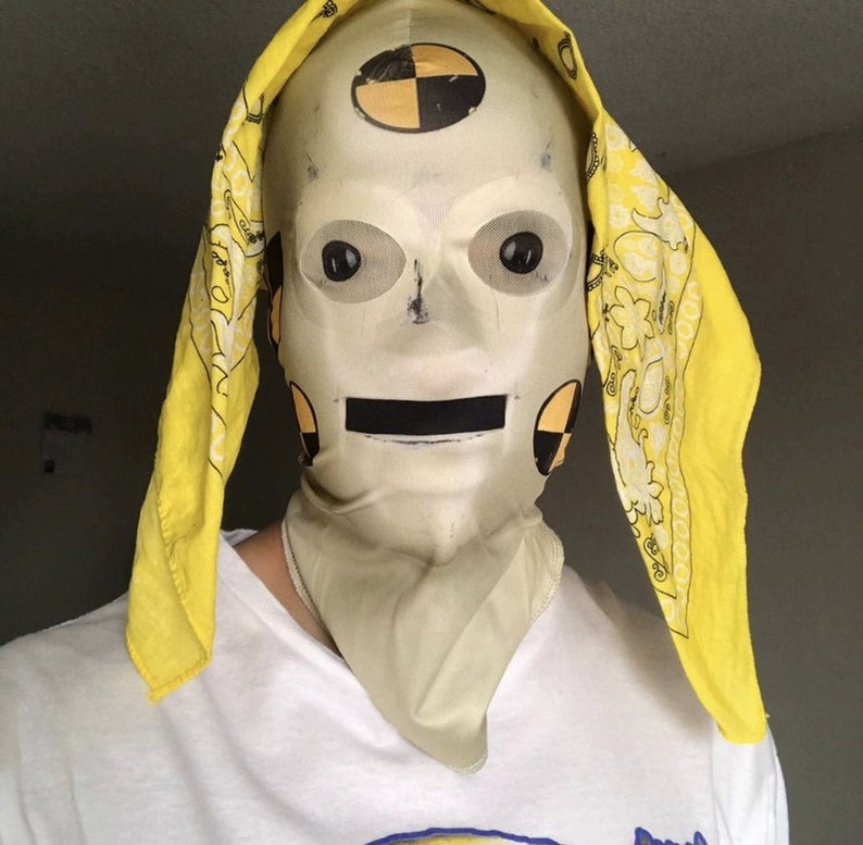 Asap Rocky Awge Crash Test Dummy Mask Testing Merch Face Ski Etsy