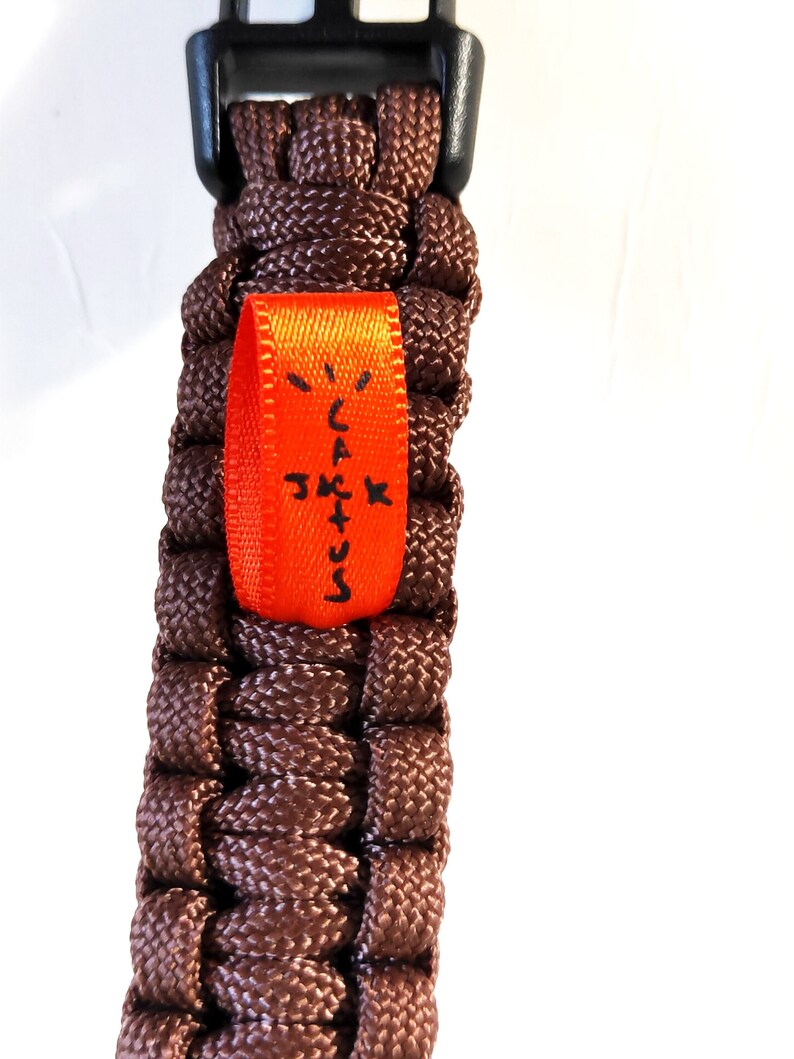 New Travis Scott Cactus Jack Logo Jackboys Merch Brown Rope Chain Army Bracelet Astroworld HITR
