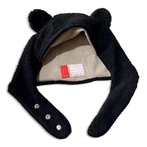 Safety Bear Streetwear Lil' Yachty Gradutaion Beanie Hat Adjustable Snaps Black Color Hypebeast Gift Japanese Anime Style Manga