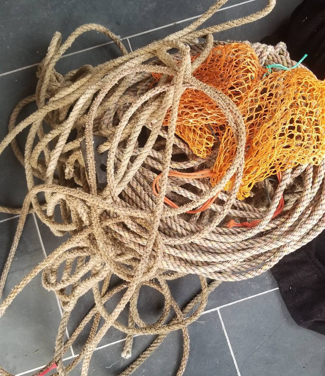 Repurposed Authentic Lobster Trap Rope Knot/Carricks Bend Knot Etsy