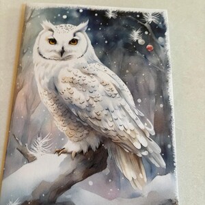 Harfang des neiges - carte pop-up