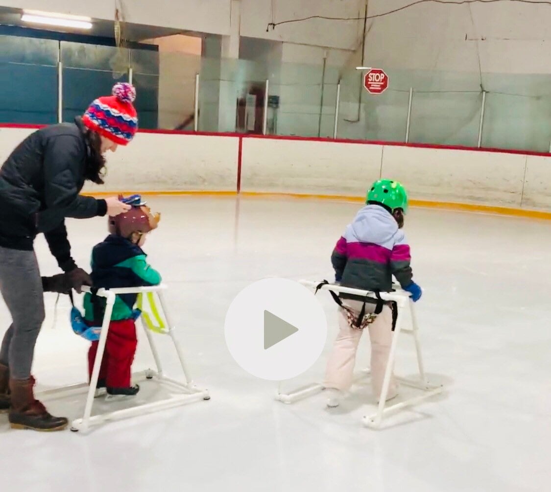 Aide au patinage à roulettes pliante pour enfants, entraîneur de