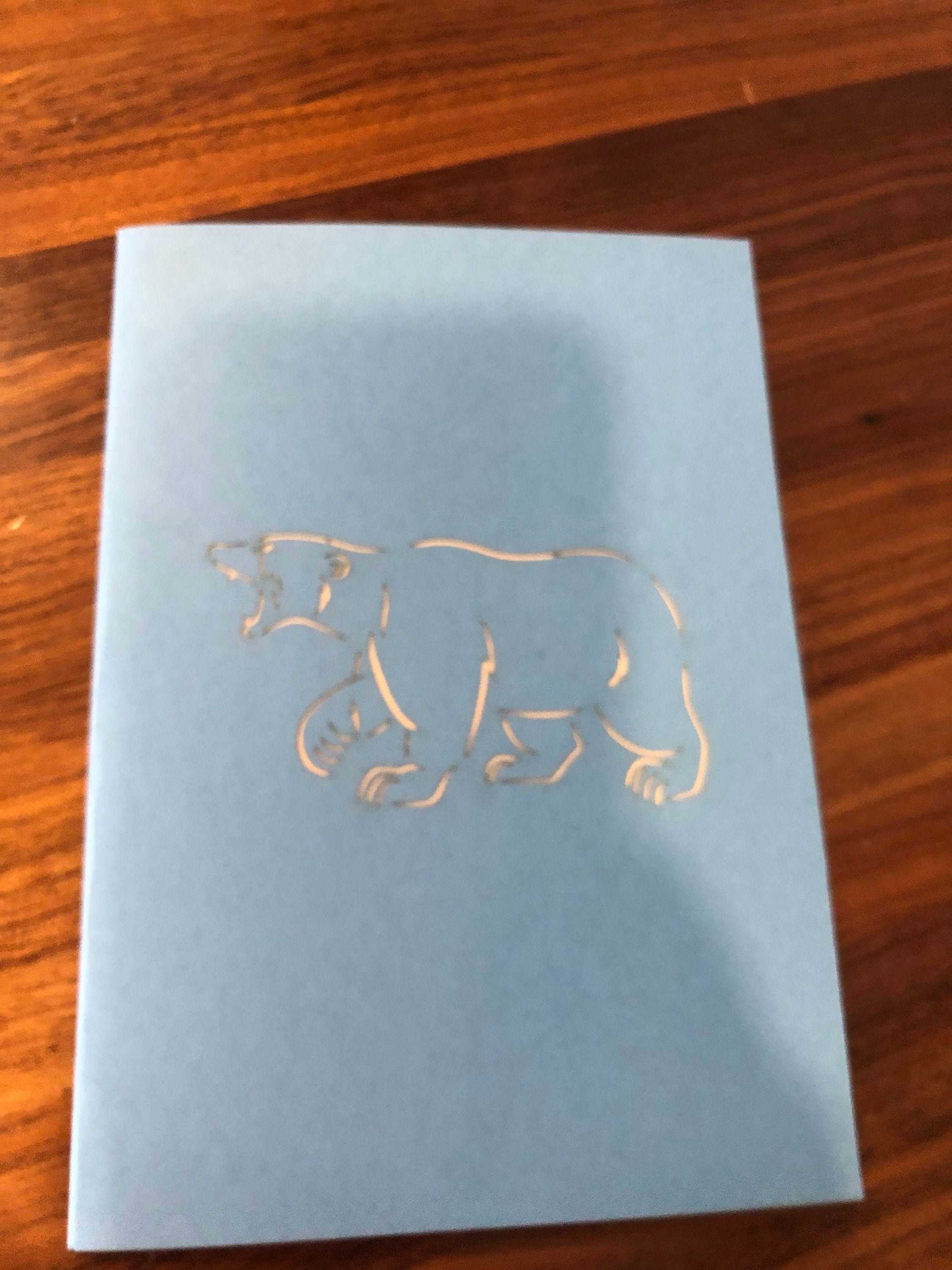 Polar Bear Pop up Card - Etsy