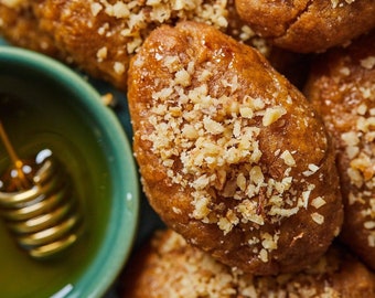 Honey & Walnut Cookies—more than one pound 24 dollar,two pound 34 dollar.