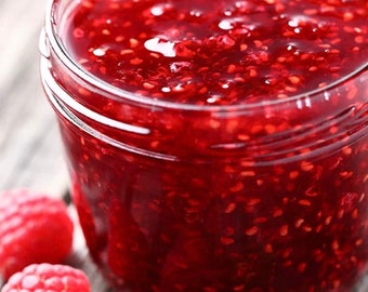 Organic Homemade Raspberry Jam