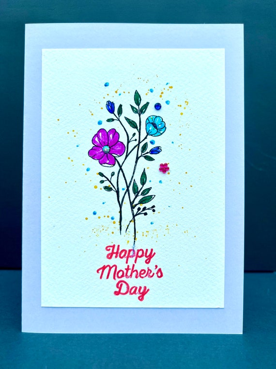 Fancy Land Muttertagskarten Mit Umschlägen – Blumen-Design, Geschenkkarten Zum Selbstgestalten