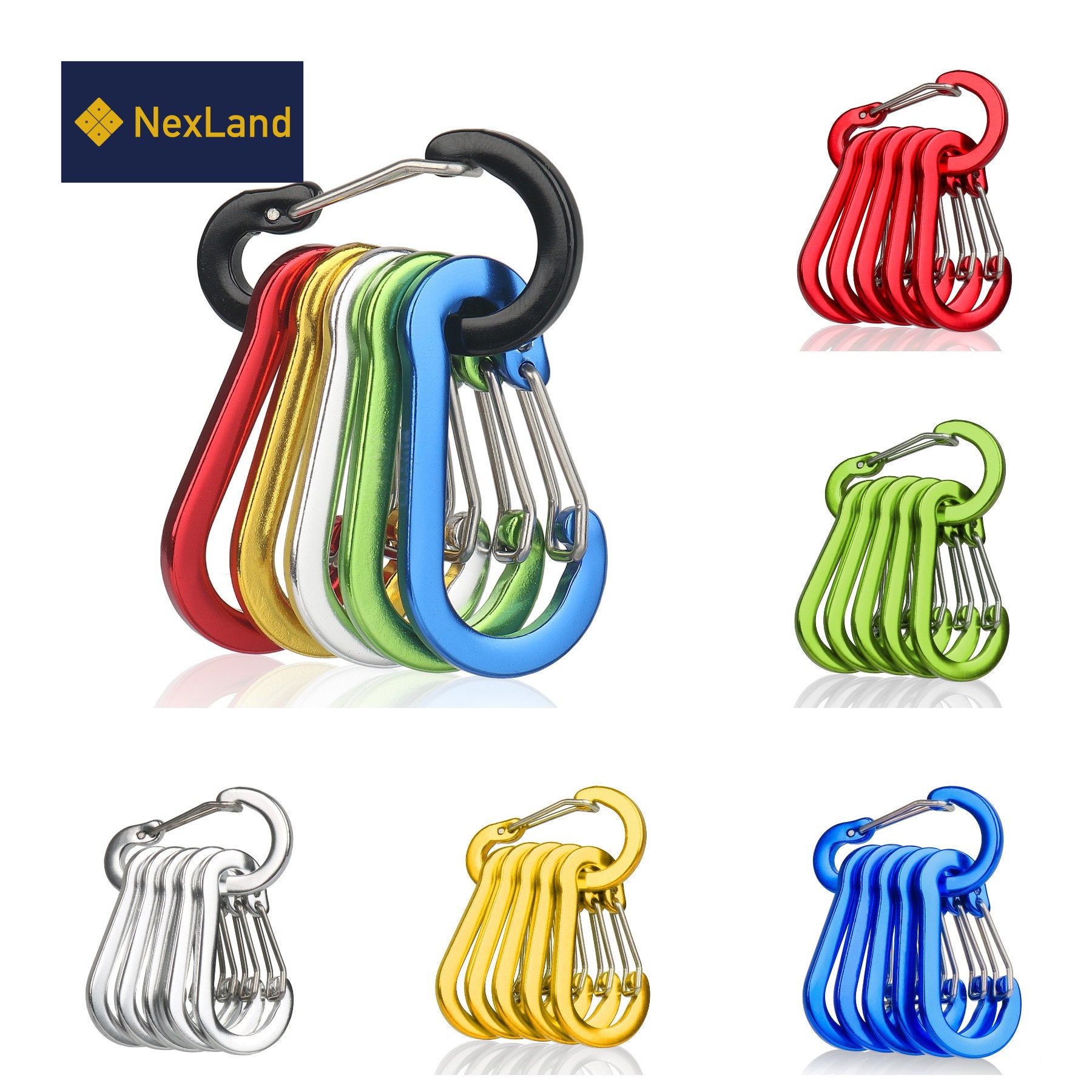 Small Size 5cm Carabiner Clip Hook Key chain For Outdoor Camping