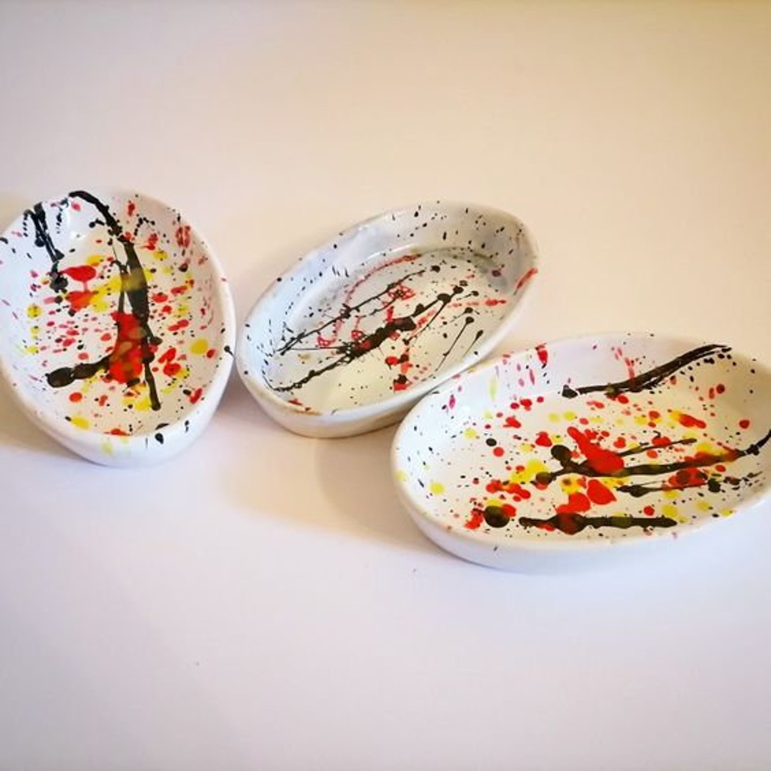 Schöne handgemachte Keramik Teller Früchte Käseschale Etsy