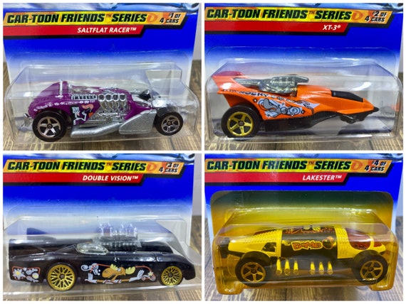 Rocky & Bullwinkle Hot Wheels 1999 Car-toon Friends Series (4 Cars
