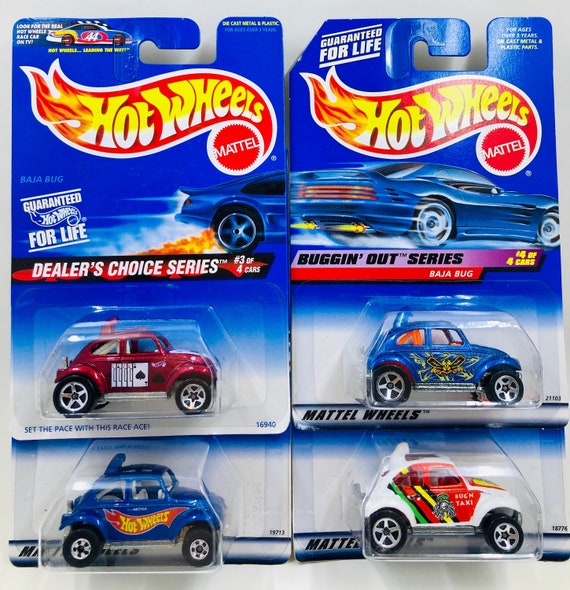Hot Wheels VW Baja Bug (set of 4 Cars) 1990's - Vintage NOS/NOC - Etsy