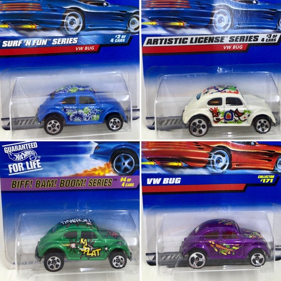 Vintage Hot Wheels - VW Bugs (4 Cars) - 1990's NOS/NOC - Etsy