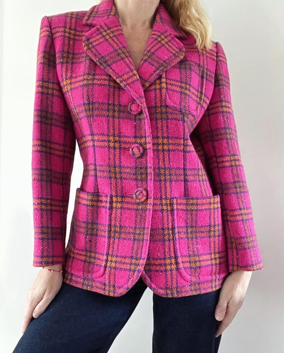 Vintage Yves Saint Laurent blazer made of wool wit