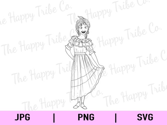 Pepa SVG/ Encanto/ Madrigal/ Dibujo para colorear de Pepa/ - Etsy México Pepa SVG/ Encanto/ Madrigal/ Dibujo para colorear de Pepa/ - Etsy México