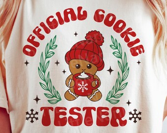 Official Cookie Tester svg, Merry Christmas svg, Cookie svg, Christmas Shirt, Holiday svg, dxf, png, eps, svg files for cricut