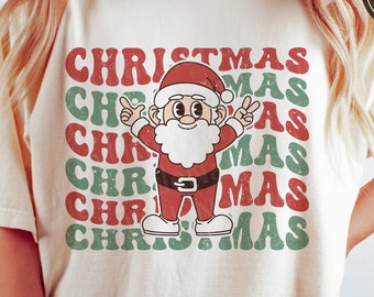 Retro Christmas Santa SVG: Holiday Shirt Design (Digital Download)
