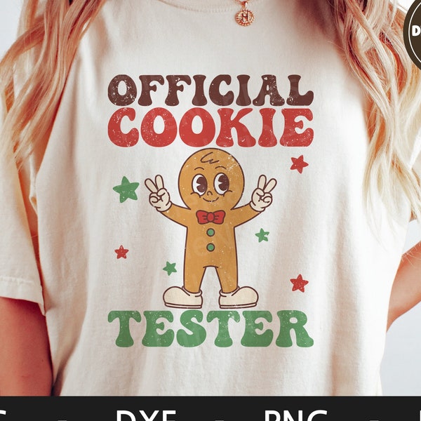 Official Cookie Tester svg, Merry Christmas svg, Christmas Cookie svg, Christmas Shirt, Holiday svg, dxf, png, eps, svg files for cricut