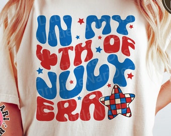 In My 4th Of July Era svg, America svg, 4th Of July svg, Retro svg, ,Patriotic svg, Disco Ball svg, dxf, png, eps, svg files for cricut