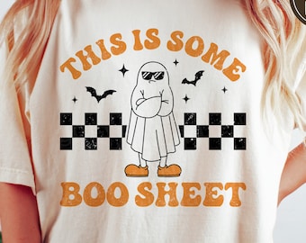This Is Some Boo Sheet svg, Funny Halloween shirt, Retro svg, Ghost svg, Spooky svg, Boo Sheet svg, dxf, png, eps, svg files for cricut