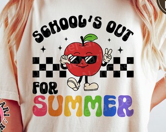 School's Out For Summer svg, Last Day of School svg, End of School, Vacation Shirt, Teacher shirt, dxf, png, eps, svg files for cricut