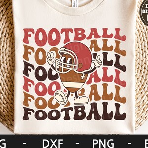 Fútbol svg, Temporada de fútbol svg, Retro svg, Personaje de fútbol, Día del juego svg, dxf, png, eps, archivos svg para cricut