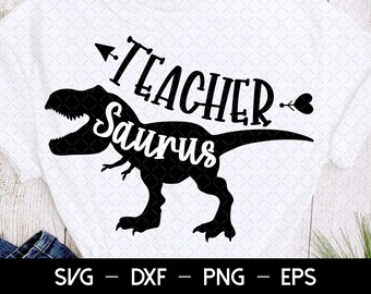 Download Teacher Saurus Svg Etsy