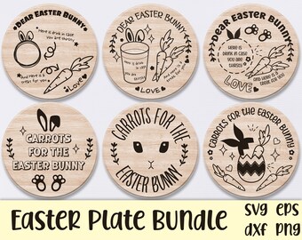 Dear Easter Bunny Plate svg Bundle,Easter Bunny svg,Easter treat svg,Easter svg,Dear Easter Bunny Tray,Bunny plate svg,svg files for cricut