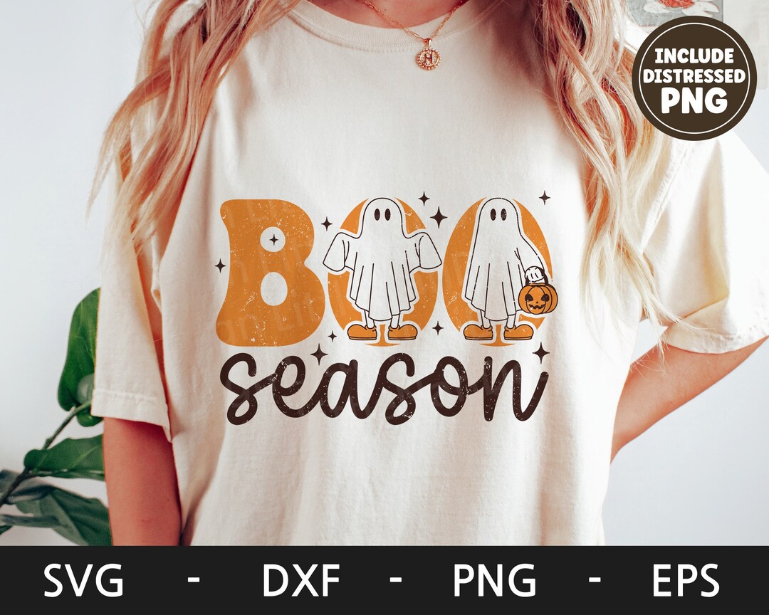 Boo Season Mod Boo Season Svg, Halloween Shirt, Retro Svg, Ghost Svg, Spooky Svg ...