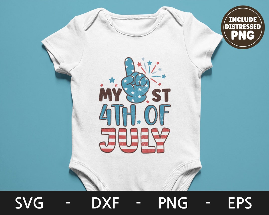 My First 4th of July Svg Baby 4th of July Svg Retro Png Etsy