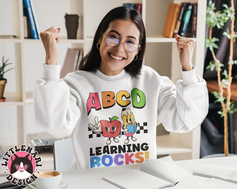ABCD Learning Rocks Svg, Back to School Svg, Teacher Appreciation ...