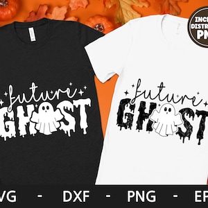 Future Ghost svg, camisa de Halloween, Retro svg, Spooky svg, Ghost svg, Kids Halloween svg, dxf, png, eps, archivos svg para cricut