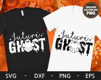 Future Ghost svg, Halloween shirt, Retro svg, Spooky svg, Ghost svg, Kids Halloween svg, dxf, png, eps, svg files for cricut