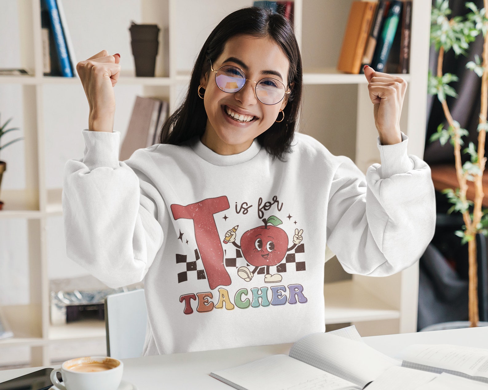 T is for Teacher Svg, Back to School Svg, Apple Scg, Pencil Svg, Funny ...