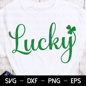Lucky Clover Svg, St. Patrick&#39;s Day Svg, Clover Svg, Lucky svg, Svg Designs, Svg Cut Files For Cricut, Svg Files For Cricut, Svg Cut