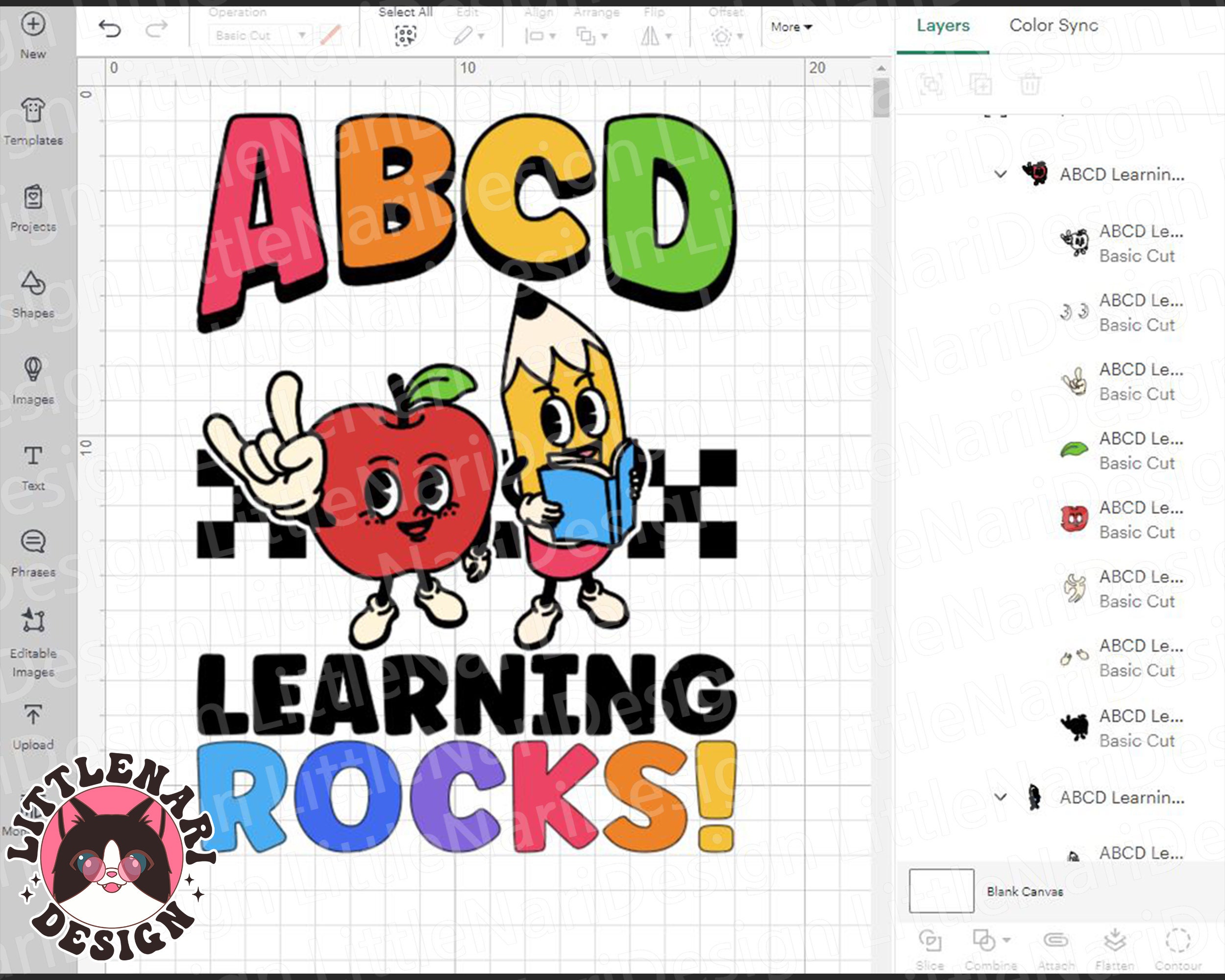 ABCD Learning Rocks Svg, Back to School Svg, Teacher Appreciation ...
