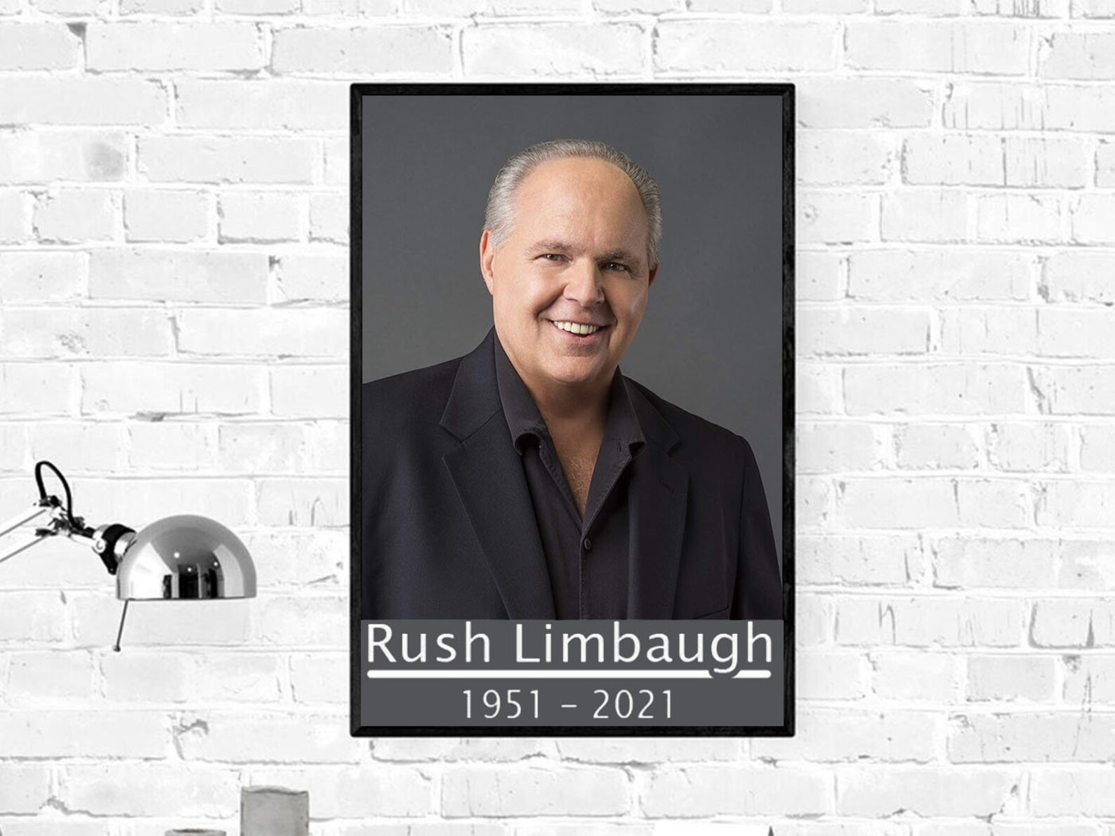 Rush Limbaugh Memorial Poster No Frame Etsy