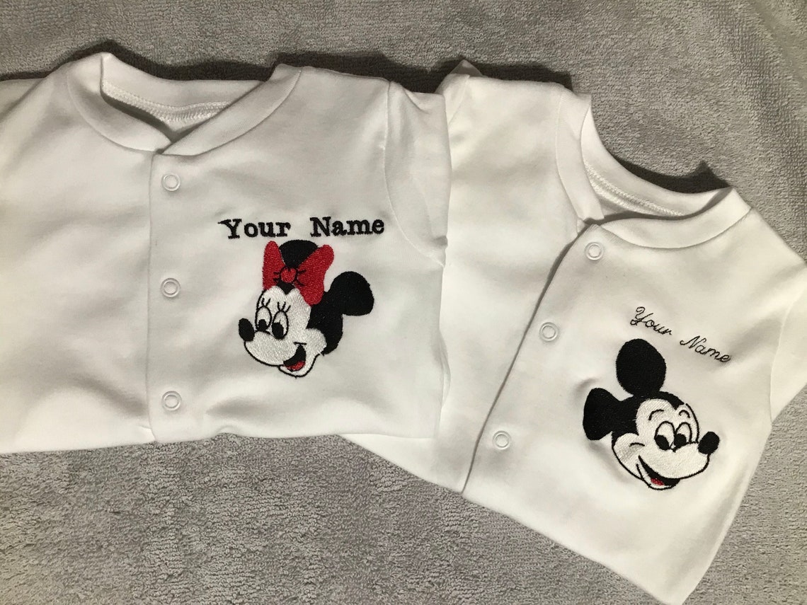 Personalised embroidered baby grows Etsy