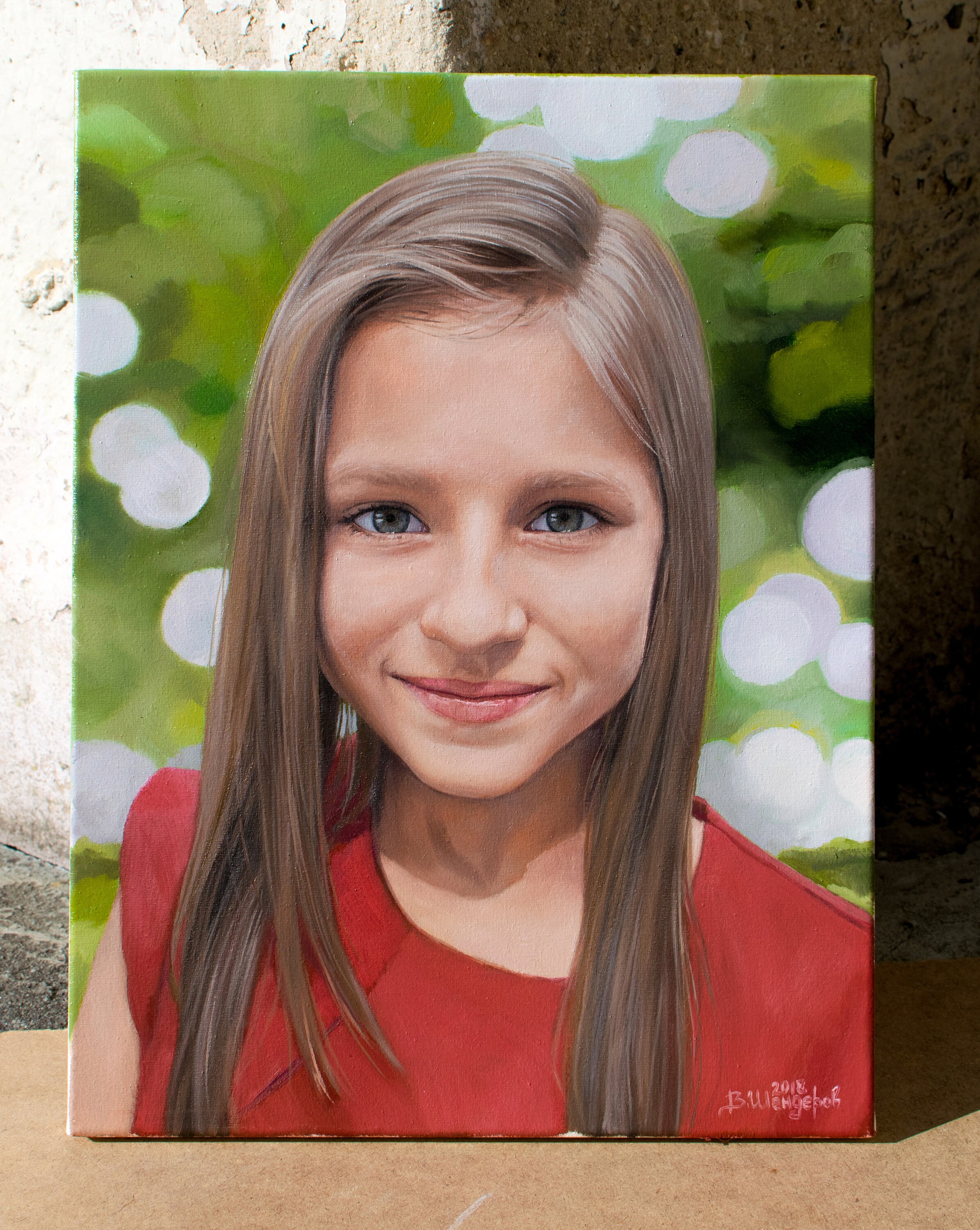 Custom Kids Portrait Oil Painting Commission Children Oil Etsy