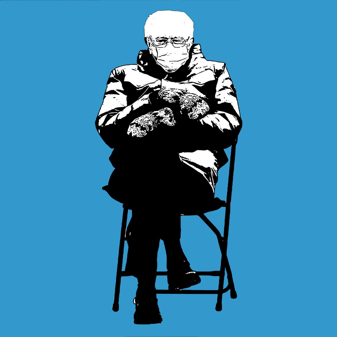 Bernie Sanders Mittens PrintPolitical ArtDigital Print