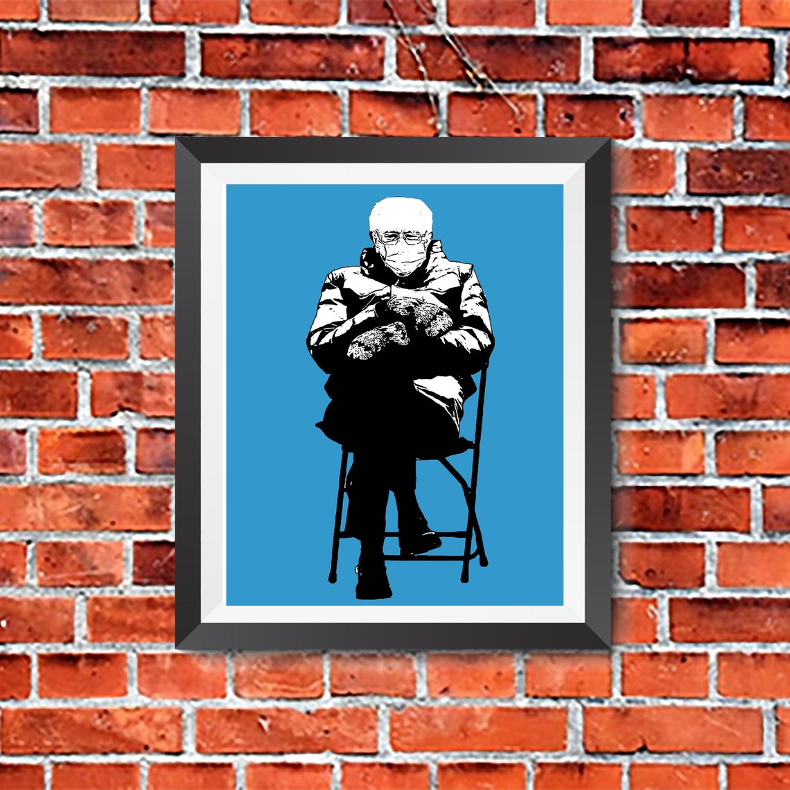 Bernie Sanders Mittens PrintPolitical ArtDigital Print