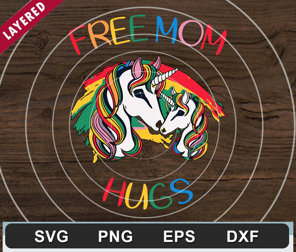 Download Free Mom Hugs Unicorn Svg Mothers Day Svg Unicorn Svg | Etsy
