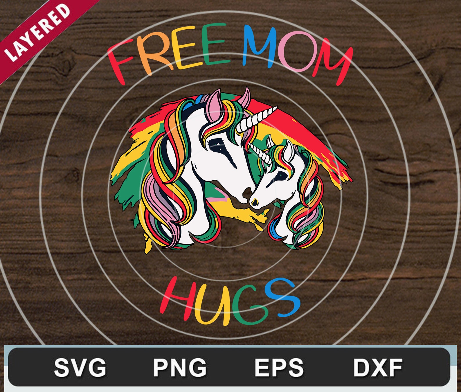 Download Free Mom Hugs Unicorn Svg Mothers Day Svg Unicorn Svg | Etsy