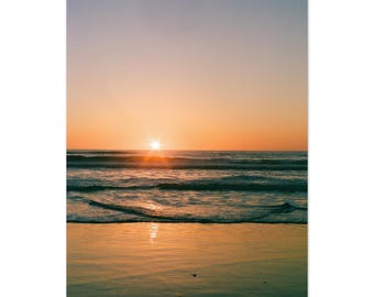 Ocean Beach Sunset | 35mm Film Photography Print, San Francisco Coast Wall Art