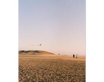 Kite Flying at Ocean Beach | 35mm Film Photography Print, San Francisco Beach Wall Art