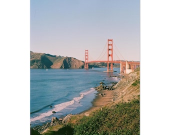 Golden Gate Bridge 35mm Film Print | San Francisco Coastal Wall Art (Matte Poster Paper)