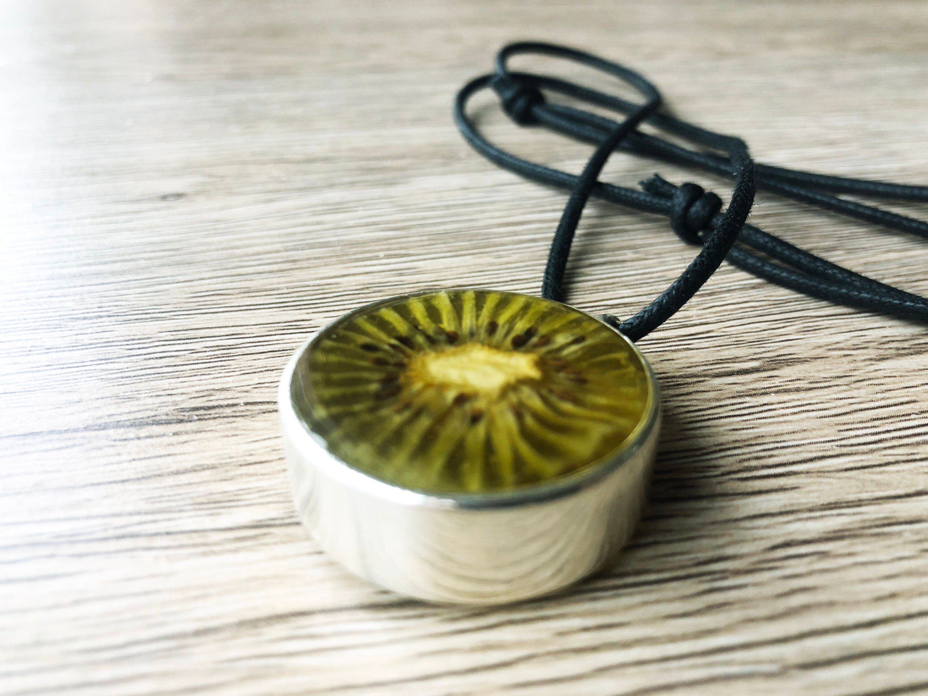 Hand Made Kiwi Necklace Etsy